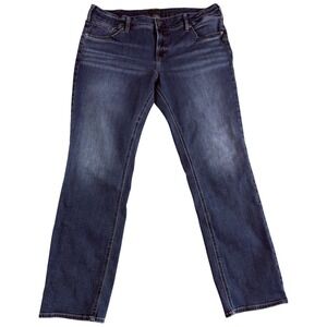 Silver‎ Jeans Co. Elyse Straight Leg Womens 36x31 (38x30) Blue Denim Mid Rise